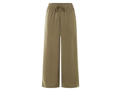esmara Satijnen dames broek (Kaki, L (44/46))
