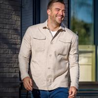 Heren Overshirt Andel | Zand Melange