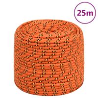VidaXL Boottouw 10 mm 25 m polypropyleen oranje
