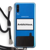 Ambitchious: Samsung Galaxy A50 Transparant Hoesje met koord