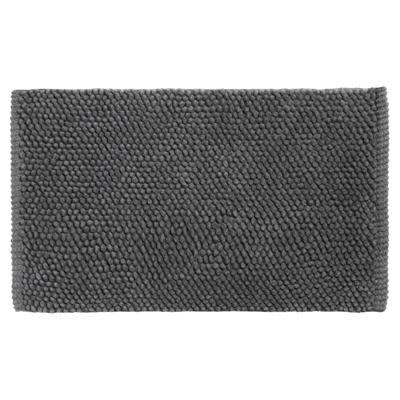 Differnz Popcorn badmat 100% katoen - geschikt voor vloerverwarming - 50 x 80 cm - antraciet