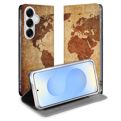 Samsung Galaxy S26 Plus | Flip Style Cover | Wereldkaart Samsung Galaxy S26 Plus | Flip Style Cover | Wereldkaart