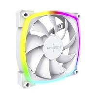 MONTECH AX120 PWM ARGB PC-ventilator Wit (b x h x d) 120 x 120 x 25 mm