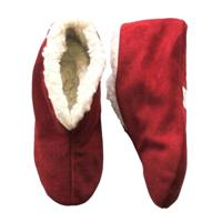 Bernardino - Spaanse kinder sloffen - rood - Gevoerd - Suede/wol - De enige echte