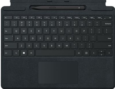 Microsoft Surface Pro Signature Keyboard with Slim Pen 2 Zwart Microsoft Cover port QWERTZ Zwitsers Microsoft Surface Pro Signature Keyboard with Slim Pen 2 Zwart Microsoft Cover port QWERTZ Zwitsers
