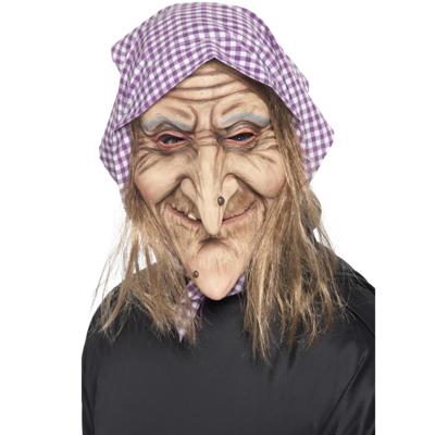 Verkleed masker - heks - met wrat - volwassenen - heksenmasker - Halloween