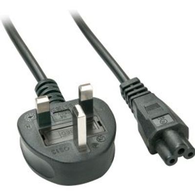 Lindy 30409 2m C5 coupler Zwart electriciteitssnoer