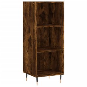 The Living Store Klassiek Dressoir - Gerookt Eiken - 34.5 x 32.5 x 90 cm