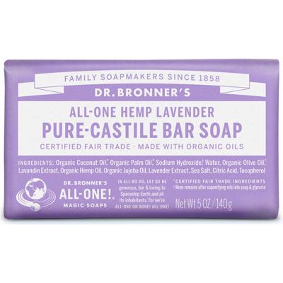 Dr. Bronner's Lavender Pure-Castile Bar Soap 140gr