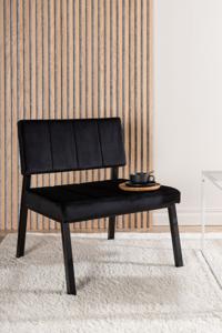 Nohr Fauteuil Delma Velvet - Zwart