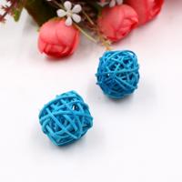 10 stuks kunstmatige stro bal voor Birthday Party bruiloft Kerstmis Home decor (blauw)