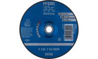 PFERD 62223632 E 230-7 SG INOX Afbraamschijf gebogen Diameter 230 mm Boordiameter 22.23 mm RVS 10 stuk(s) - thumbnail