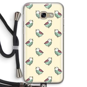 Vogeltjes: Samsung Galaxy A5 (2017) Transparant Hoesje met koord