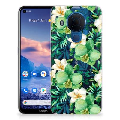 Nokia 5.4 | TPU Case | Orchidee Groen Nokia 5.4 | TPU Case | Orchidee Groen