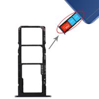 SIM-kaarthouder + SIM-kaarthouder + Micro SD-kaart voor Huawei Honor 7A (zwart)