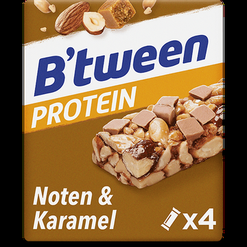 B&apos;tween Protein Noten & Karamel 4 x 24g bij Jumbo
