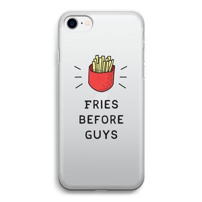 Fries before guys: iPhone SE 2020 Transparant Hoesje