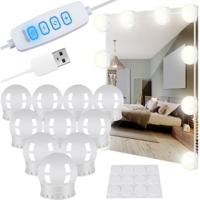 Malatec Hollywood Spiegellampen - 10x LED lampen - spiegelverlichting - make up spiegellamp - 30 mod