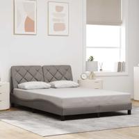 Bedframe zonder matras stof taupe 140x200 cm