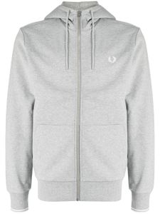 Fred Perry veste zippée à logo brodé - Gris