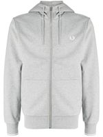 Fred Perry veste zippée à logo brodé - Gris