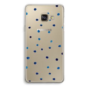 Blauwe stippen: Samsung Galaxy A3 (2016) Transparant Hoesje