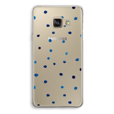 Blauwe stippen: Samsung Galaxy A3 (2016) Transparant Hoesje