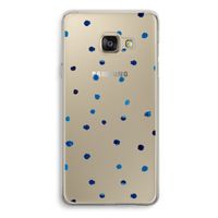 Blauwe stippen: Samsung Galaxy A3 (2016) Transparant Hoesje