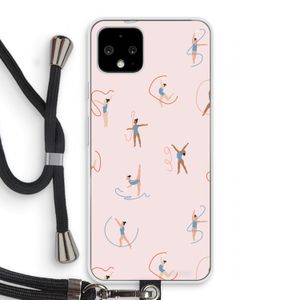 Dancing #3: Pixel 4 Transparant Hoesje met koord