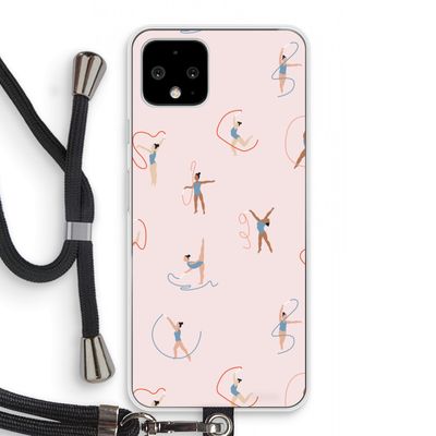 Dancing #3: Pixel 4 Transparant Hoesje met koord