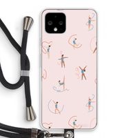 Dancing #3: Pixel 4 Transparant Hoesje met koord