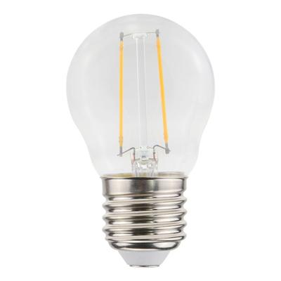 LED Filament lamp E27 - 2,5 Watt 250 Lumen - G45 vorm - 2700K Warmwit licht - Dimbaar - Helder glas