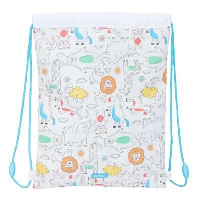 Rugtas met Koordjes Safta Zoo Beige 26 x 34 x 1 cm