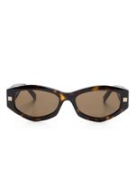 Givenchy Eyewear lunettes de soleil à monture papillon - Marron