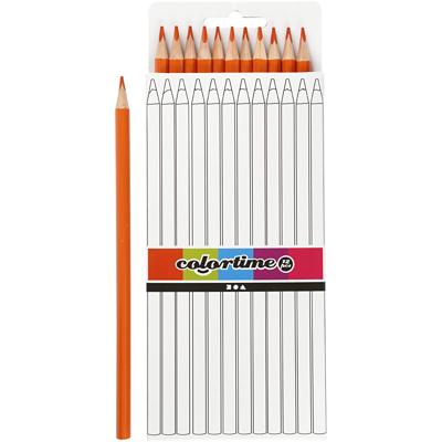 Creativ Company Driehoekige kleurpotloden - oranje, 12st.