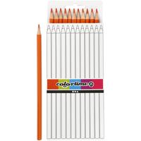 Creativ Company Driehoekige kleurpotloden - oranje, 12st.