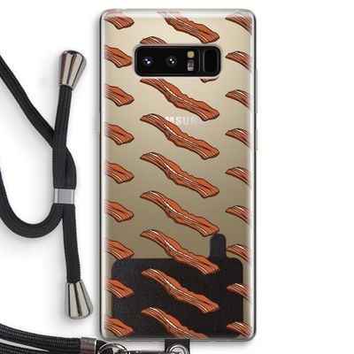 Bacon to my eggs #2: Samsung Galaxy Note 8 Transparant Hoesje met koord