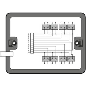 WAGO 899-631/454-000 Verdeeldoos 899 6 A Zwart 1 stuk(s)