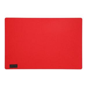 Placemats/onderleggers voor op tafel - rood - 30 x 45 cm - met ronde hoeken