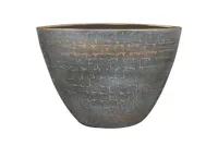 Planter renzo l33b16h25 shiny grey