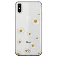 iPhone X/XS transparant hoesje - Daisies iPhone X/XS transparant hoesje - Daisies