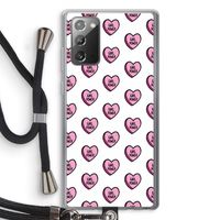GIRL POWER: Samsung Galaxy Note 20 / Note 20 5G Transparant Hoesje met koord