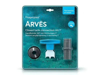 Gesloten ton aansluitset RCANS1 Arves - licht grijs