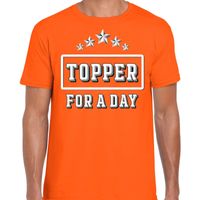 Topper for a day concert t-shirt voor de Toppers oranje heren - thumbnail