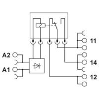 Phoenix Contact PLC-RPT-230UC/21HC Interfacerelais 220 V/DC, 230 V/AC 10 A 1x wisselcontact 10 stuk(s)