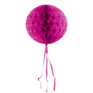 Donker Roze honeycomb bol - 30 cm