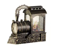 Kersttafereel in Trein met LED en Muziek
