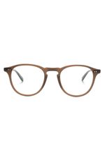 Garrett Leight lunettes de vue Hampton à monture ronde - Marron - thumbnail