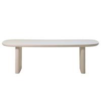 Giga Meubel - Eettafel Deens Ovaal 240cm - Beige Betonlook - Maya