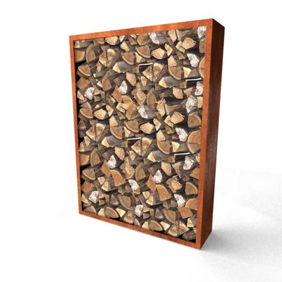 Geroba Geroba Egura C6 houtopslag 1500x385x2000mm - Cortenstaal